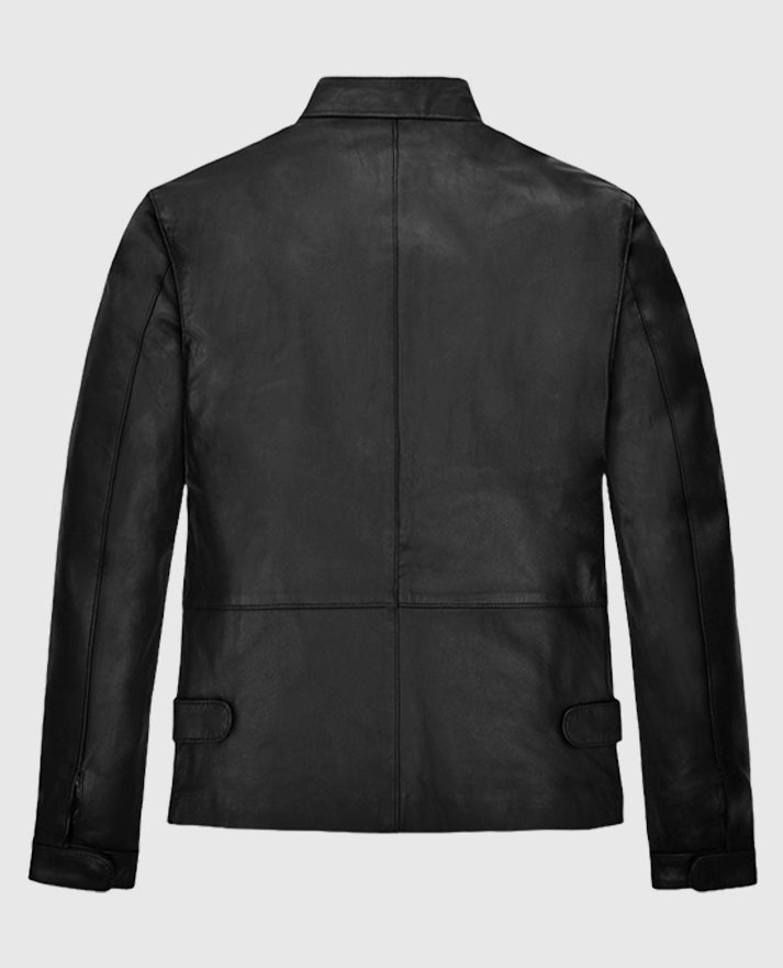 Minority Report Tom Cruise (John Anderton) Leather Black Jacket