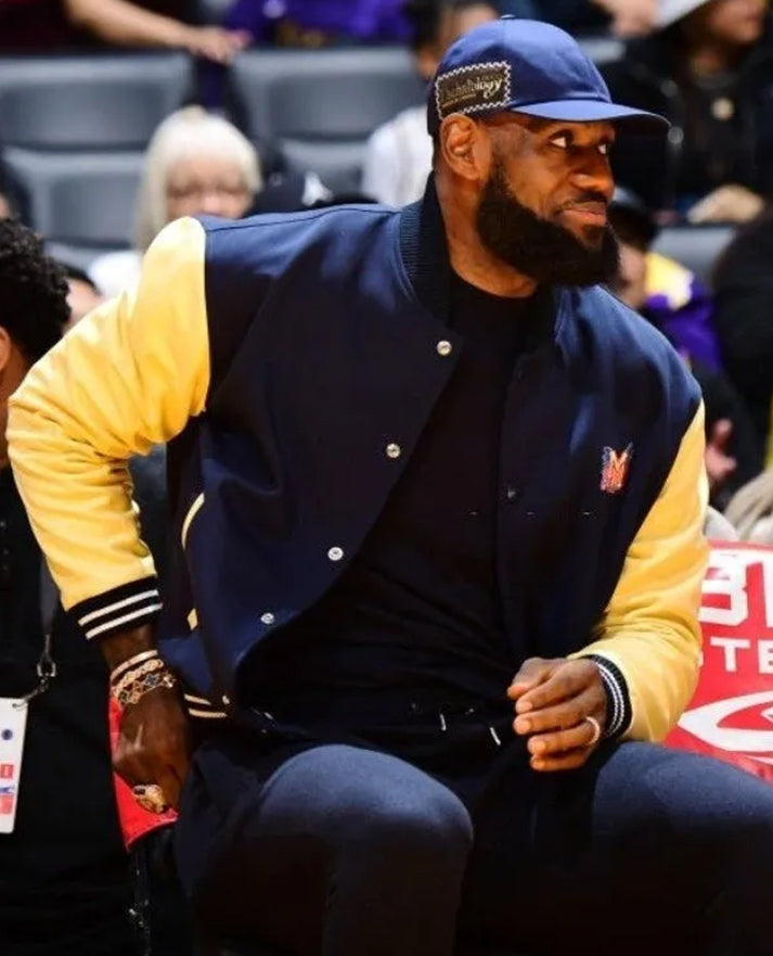 NBA 2023 LeBron James Varsity Blue Jacket