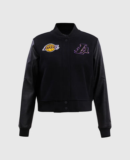NBA Los Angeles Lakers Women’s Black Varsity Jacket