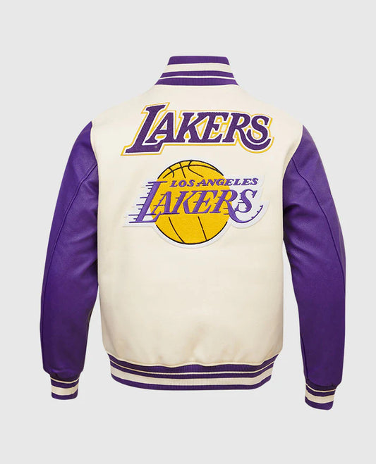 NBA Los Angeles Lakers Women's Purple-white Letterman Jacket