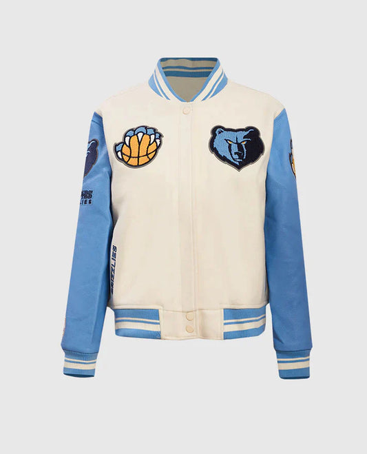 NBA Memphis Grizzlies Women’s Rib Wool Varsity Jacket