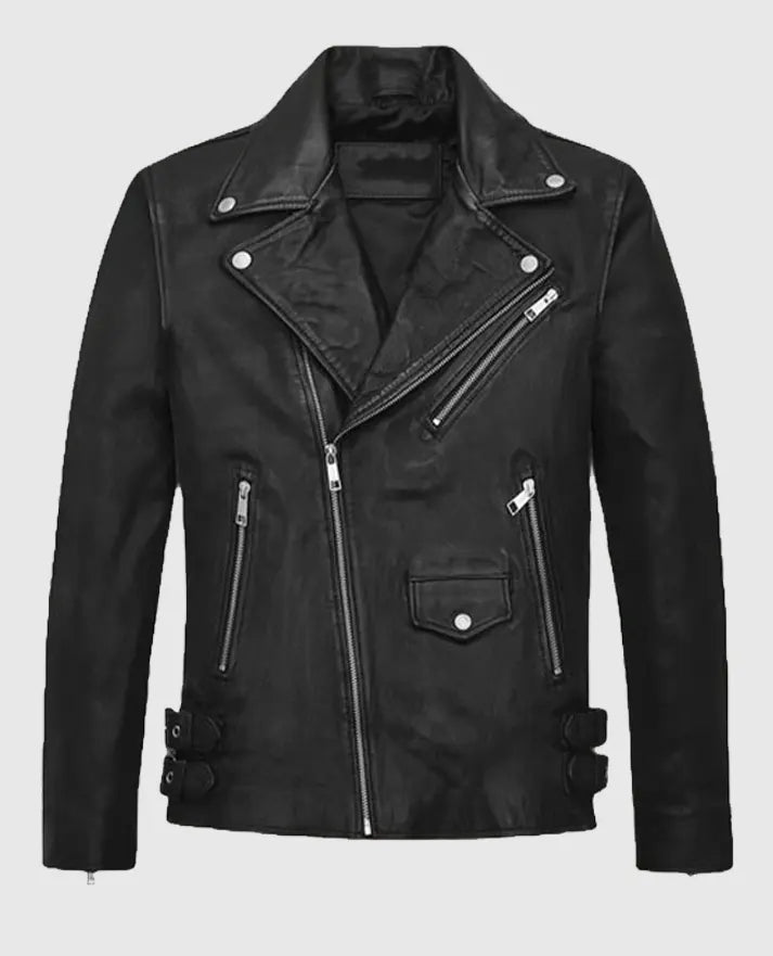 Nick Jonas Leather Black Jacket