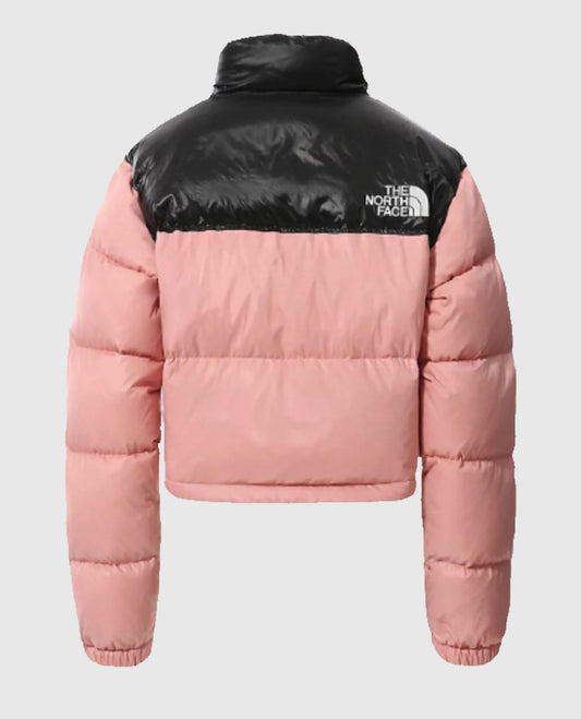 North Face Puffer Pink n Black Jacket