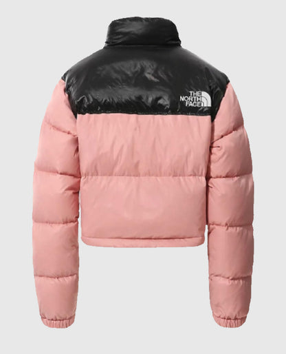 North Face Puffer Pink n Black Jacket