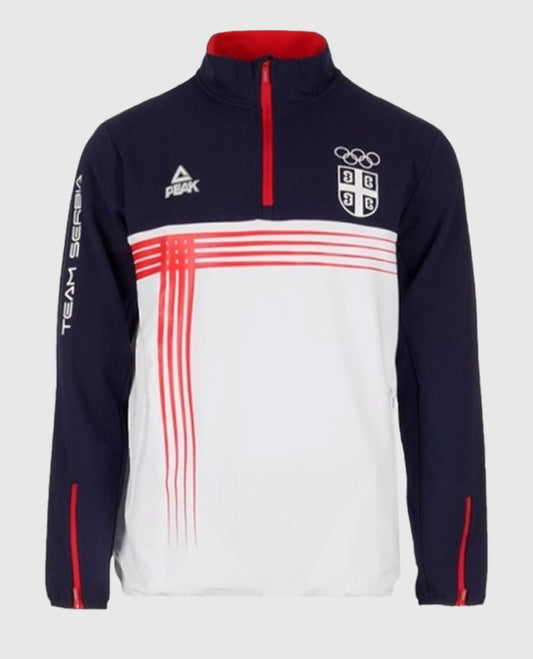 Paris Olympics Novak Djokovic Team Serbia Pullover Jacket