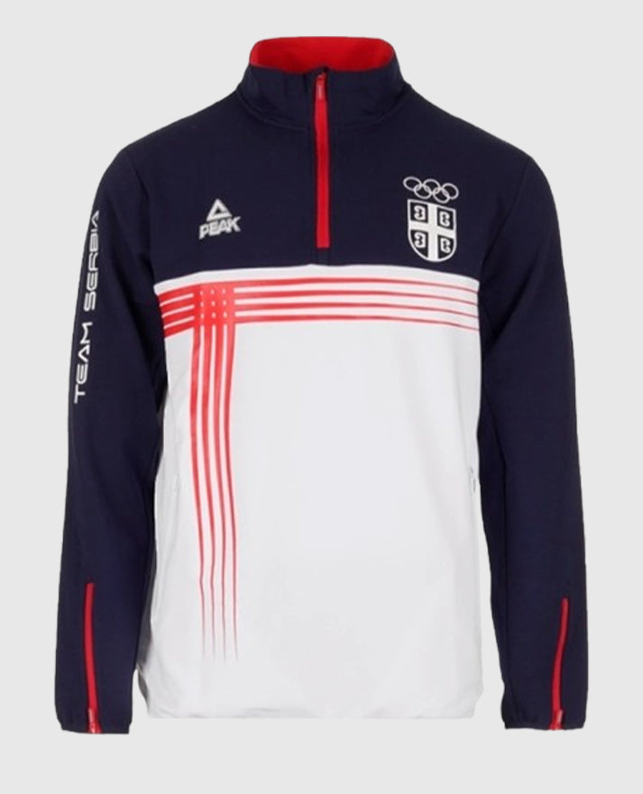 Paris Olympics Novak Djokovic Team Serbia Pullover Jacket