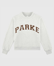 Parke Texas Varsity Mockneck Gray Sweatshirt
