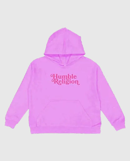Pullover Humble Religion Pink Hoodie