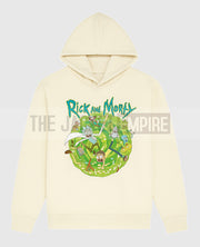 Rick and Morty Portal Collage White Hoodie