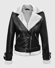 Rita Ora Black Leather Jacket