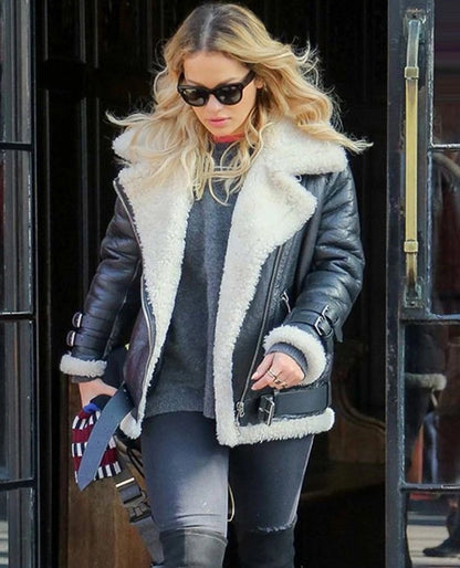 Rita Ora Leather Jacket
