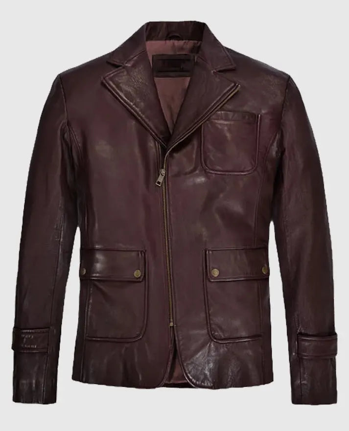Robert Downey Jr Leather Blazer