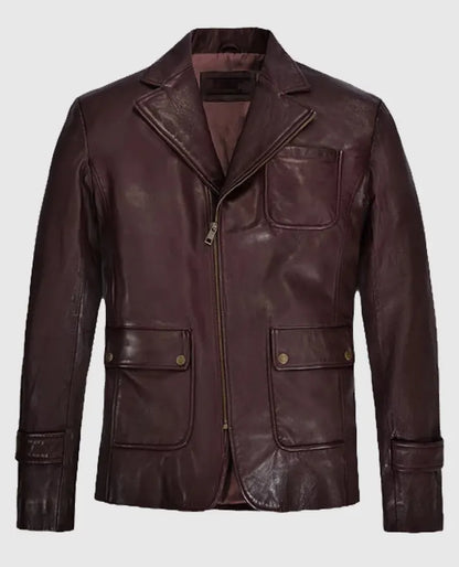 Robert Downey Jr Leather Blazer
