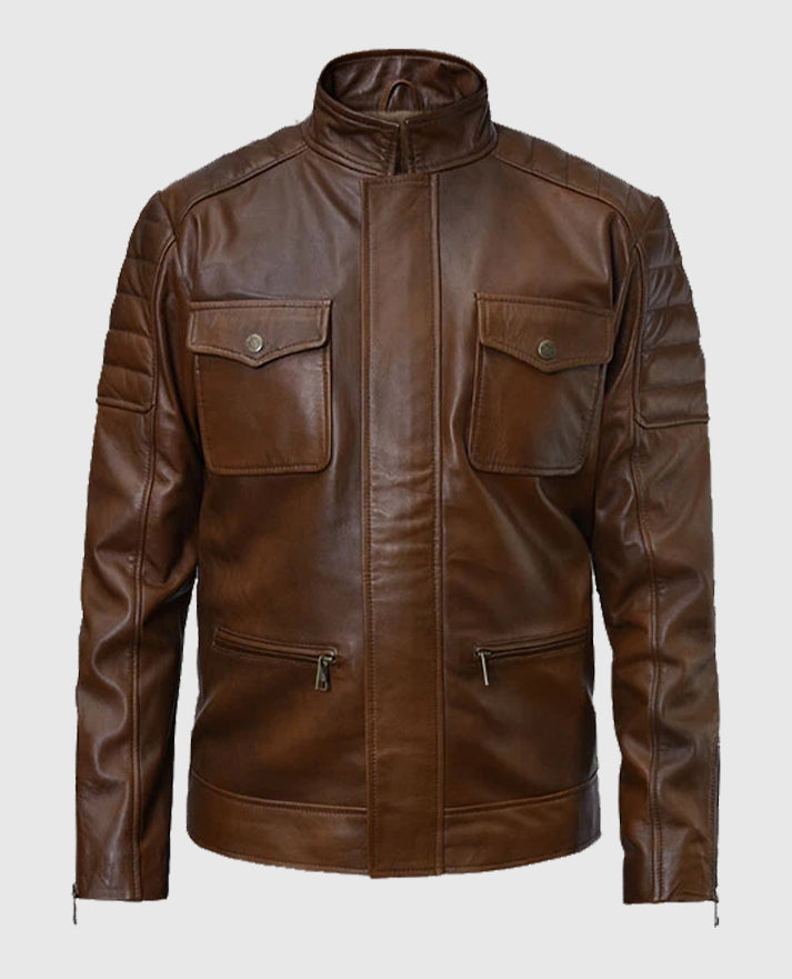 Roy Pulver Brown Leather Jacket