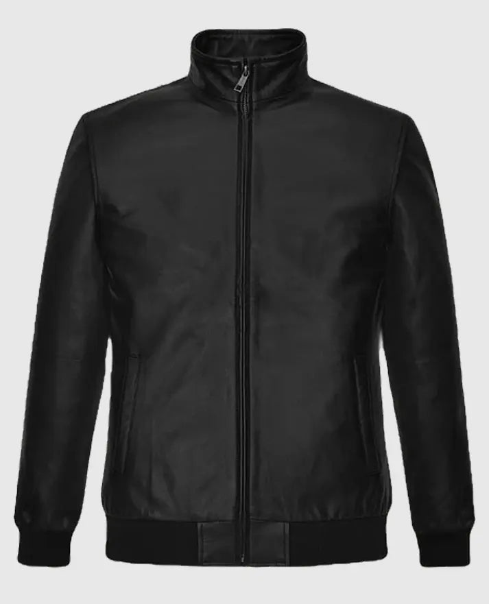 Ryan Reynolds Leather Black Jacket