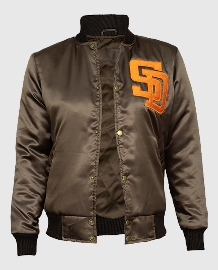 San Diego Padres Emma Stone Bomber Jacket