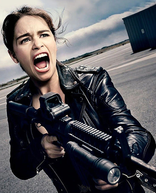 Sarah Connor Terminator Genisys Leather Jacket