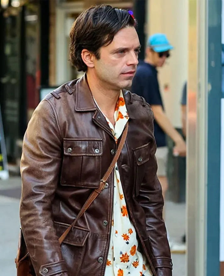 Sebastian Stan A Different Man Leather Jacket