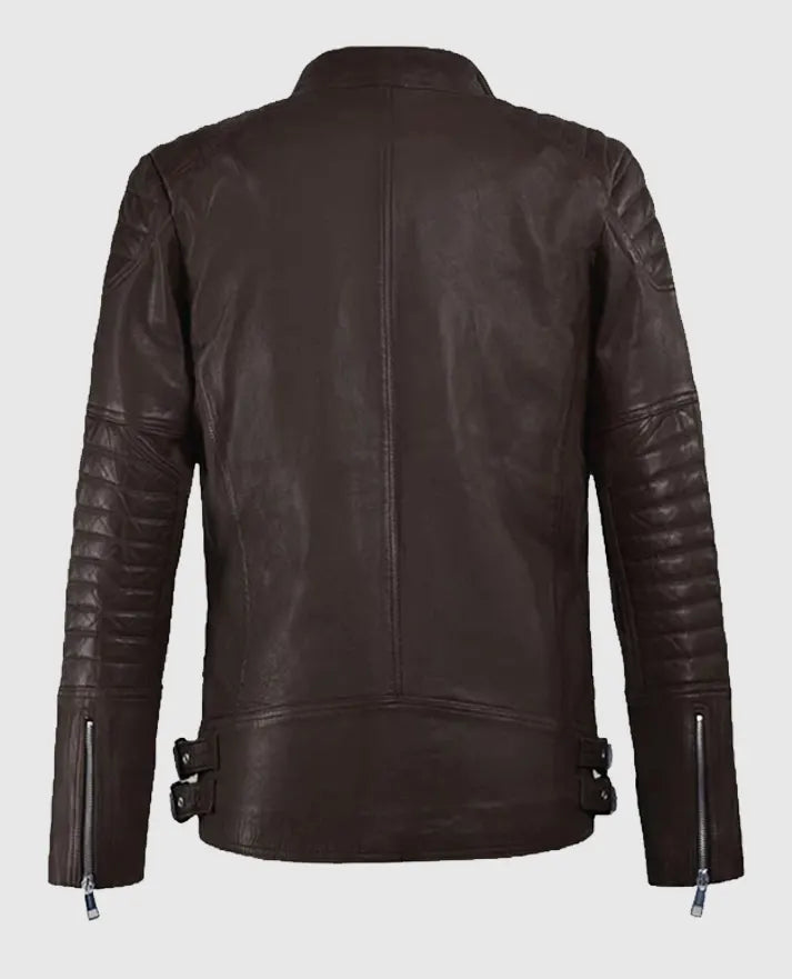 Shotgun Brown Leather Jacket