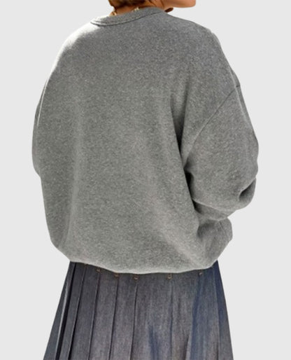 Shrinking S02 Christa Miller Gray Oversized Sweatshirt