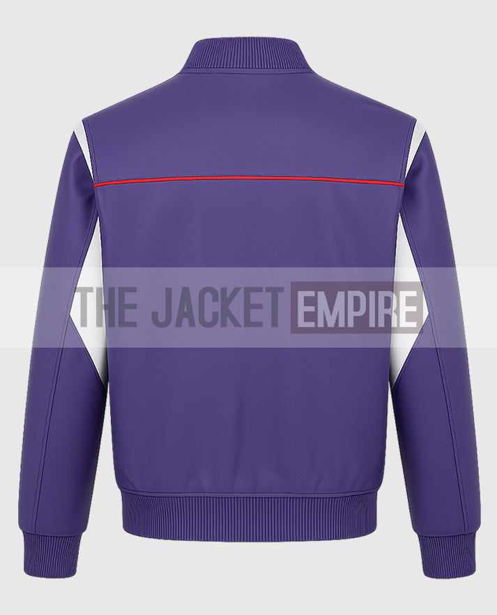 Snoop Dogg Paris 2024 Olympics Purple Leather Jacket