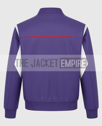 Snoop Dogg Paris 2024 Olympics Purple Leather Jacket