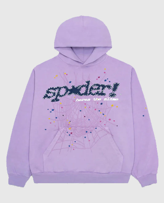 Sp5der Acai Purple Hoodie