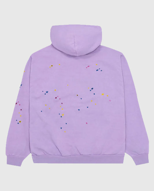 Sp5der Acai Purple Pullover Hoodie