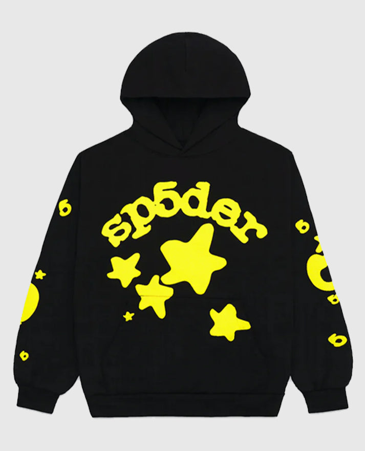 Sp5der Beluga Black Hoodie