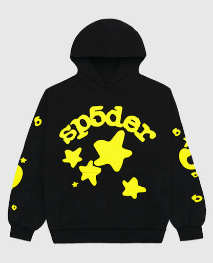 Sp5der Beluga Black Hoodie