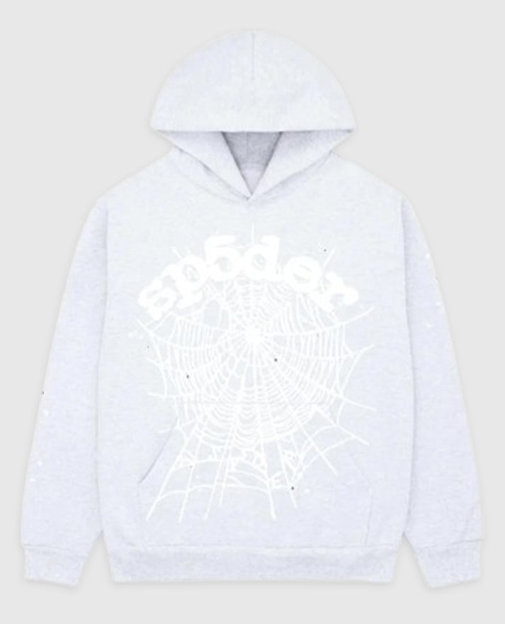 Sp5der OG Web Pullover Gray Hoodie