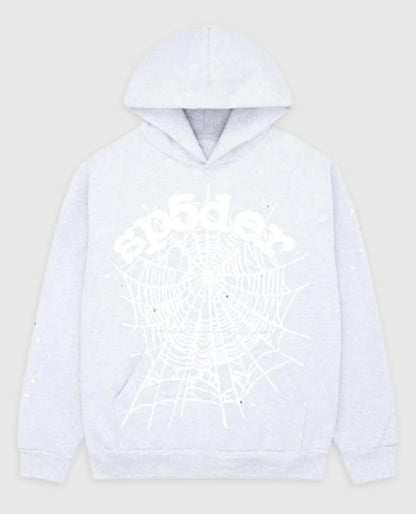 Sp5der OG Web Pullover Gray Hoodie