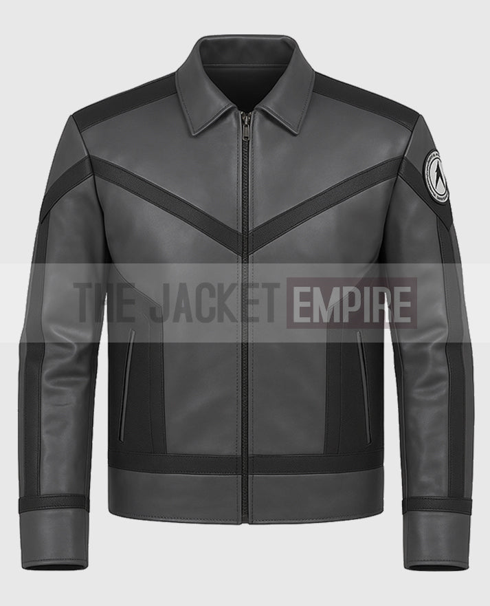 Star Trek Strange New Worlds Leather Gray Jacket