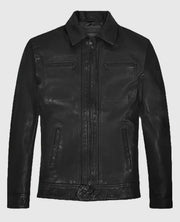Steve Burton General Hospital Black Leather Jacket
