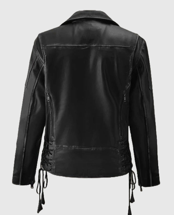 Street Style Biker Leather Jacket For Men - second image
