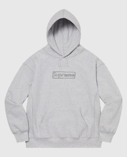 Supreme KAWS Chalk Logo Hooded Sweatshirt