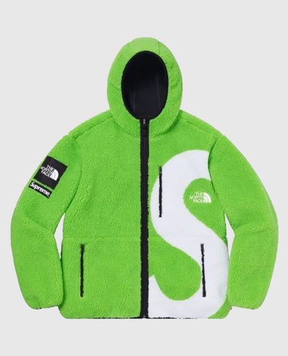 Supreme The North Face S Logo Fleece Green Jacket