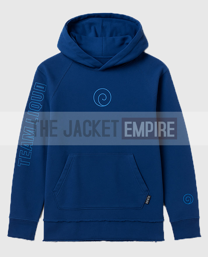 Team Liquid X Naruto 20Y Frayed Pullover Friendship Blue Hoodie
