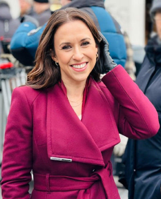 Lacey Chabert Wool Coat