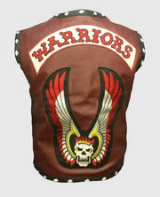 The Warriors Brown Leather Vest
