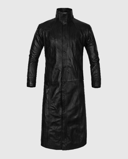 The Avengers Nick Fury Black Leather Trench Coat