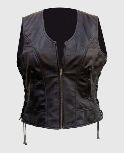 The Walking Dead Michonne Leather Vest for women