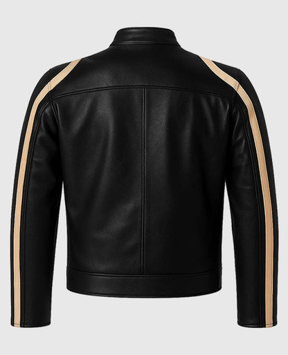 Tom Cruise Black Ducati Meccanica Leather Jacket