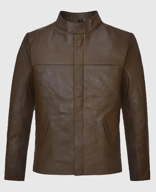 Tom Cruise Brown  Leather Jacket