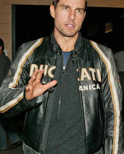 Tom Cruise Ducati Meccanica Black Jacket
