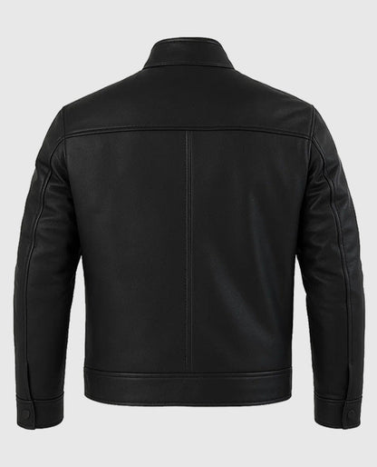 Tom Cruise Jack Reacher Never Go Back Leather Black Jacket