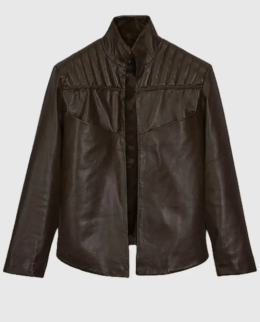 Tom Riley Da Vinci's Demons Brown Leather Jacket