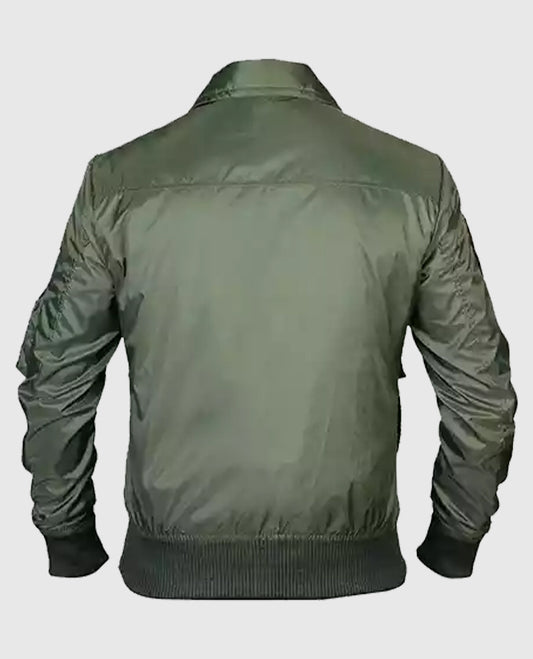 Top G-1 Flight Bomber Gun Mave-rick Satin Jacket