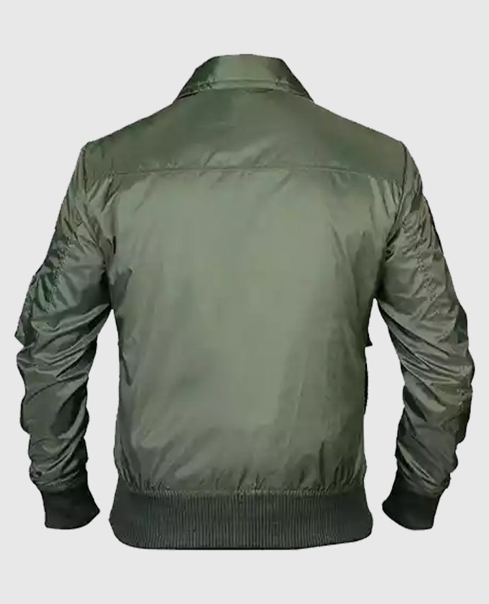 Top G-1 Flight Bomber Gun Mave-rick Satin Jacket