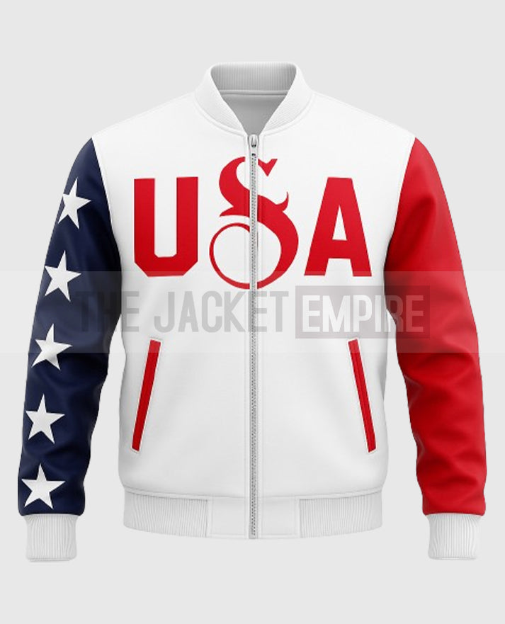 U.S. Olympic 2024 Snoop Dogg White Jacket
